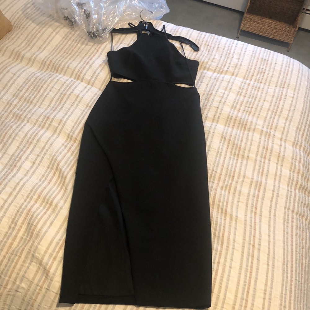 Cinq À Sept Black Yael Cutout Crepe Dress - Picture 5 of 6